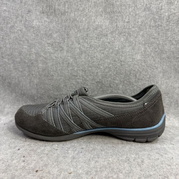 Skechers Shoes Womens Size 8 Relaxed Fit Memory Foam Slip On Grey Sneakers 22551 - Picture 7 of 10